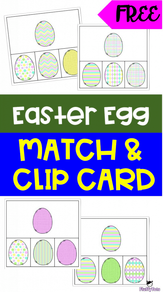 Easter Egg Match and Clip