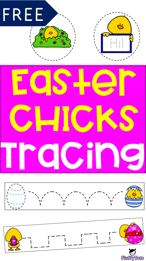 Easter Chicks Tracing : FREE 7 Fascinating Tracing Mat 2 easter chicks tracing