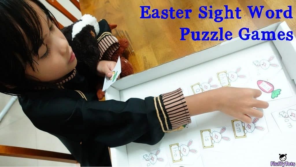Easter Sight Word Games : FREE 12 Simple Cute Puzzles 5 easter sight word game