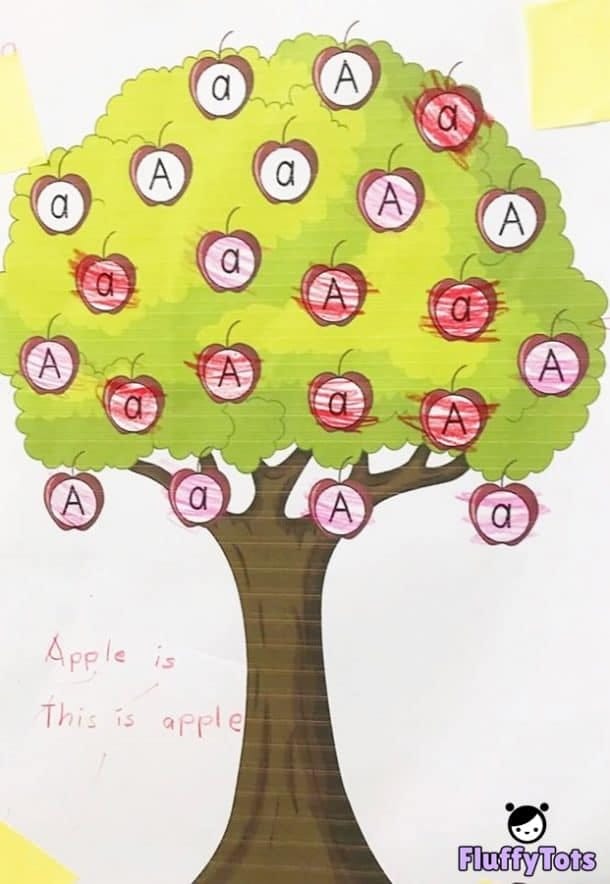 5 Activities for Letter A is For Apple : For Toddler and Preschooler ...