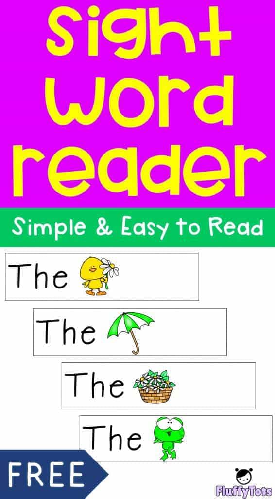 spring sight word reader 'the'