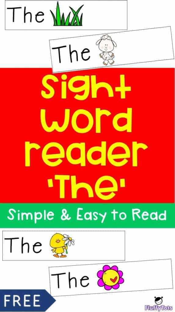 spring sight words reader 'the'