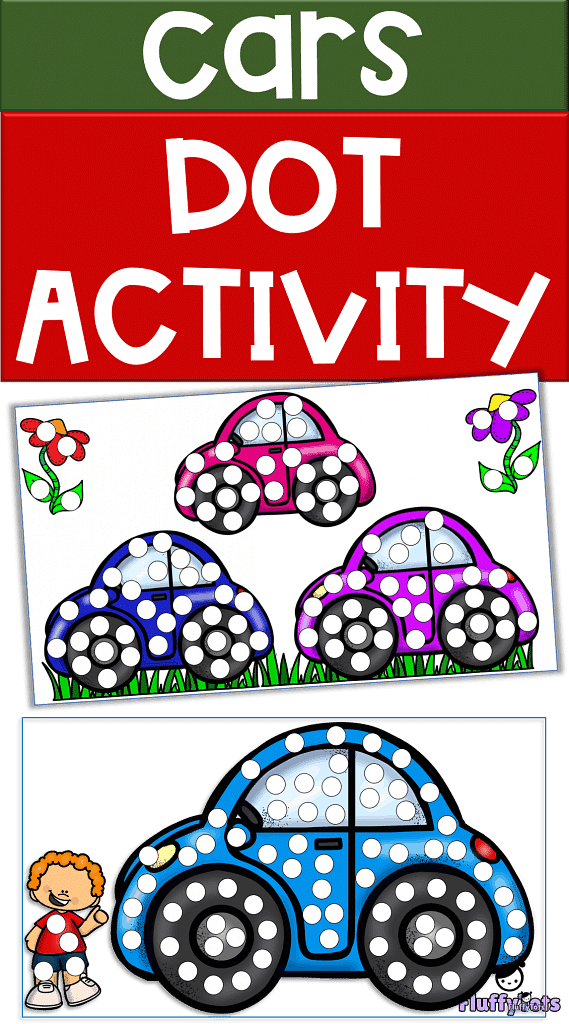 Fun Car Do A Dot Printables 2 Car Dot Activity