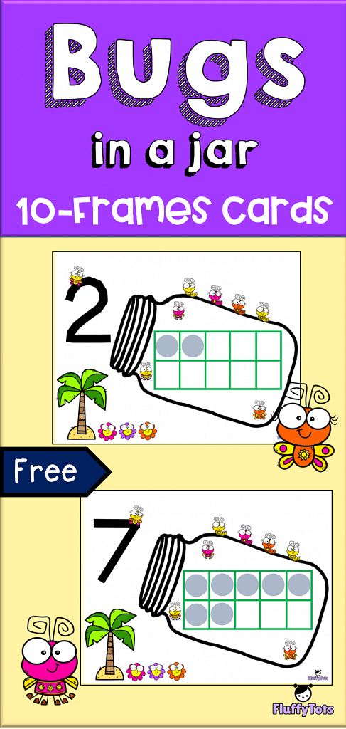 bugs in a jar 10 frames cards