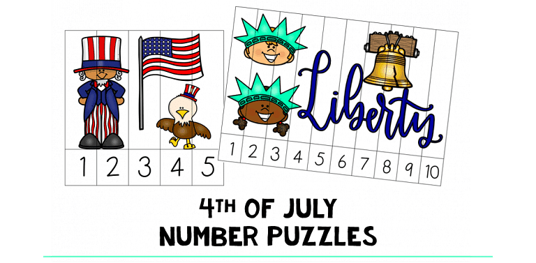 4TH OF JULY NUMBER PUZZLES