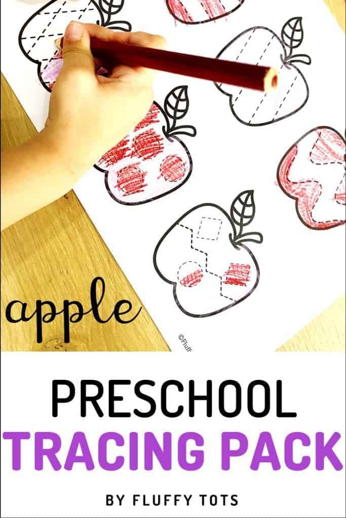 Preschool Apple Tracing
