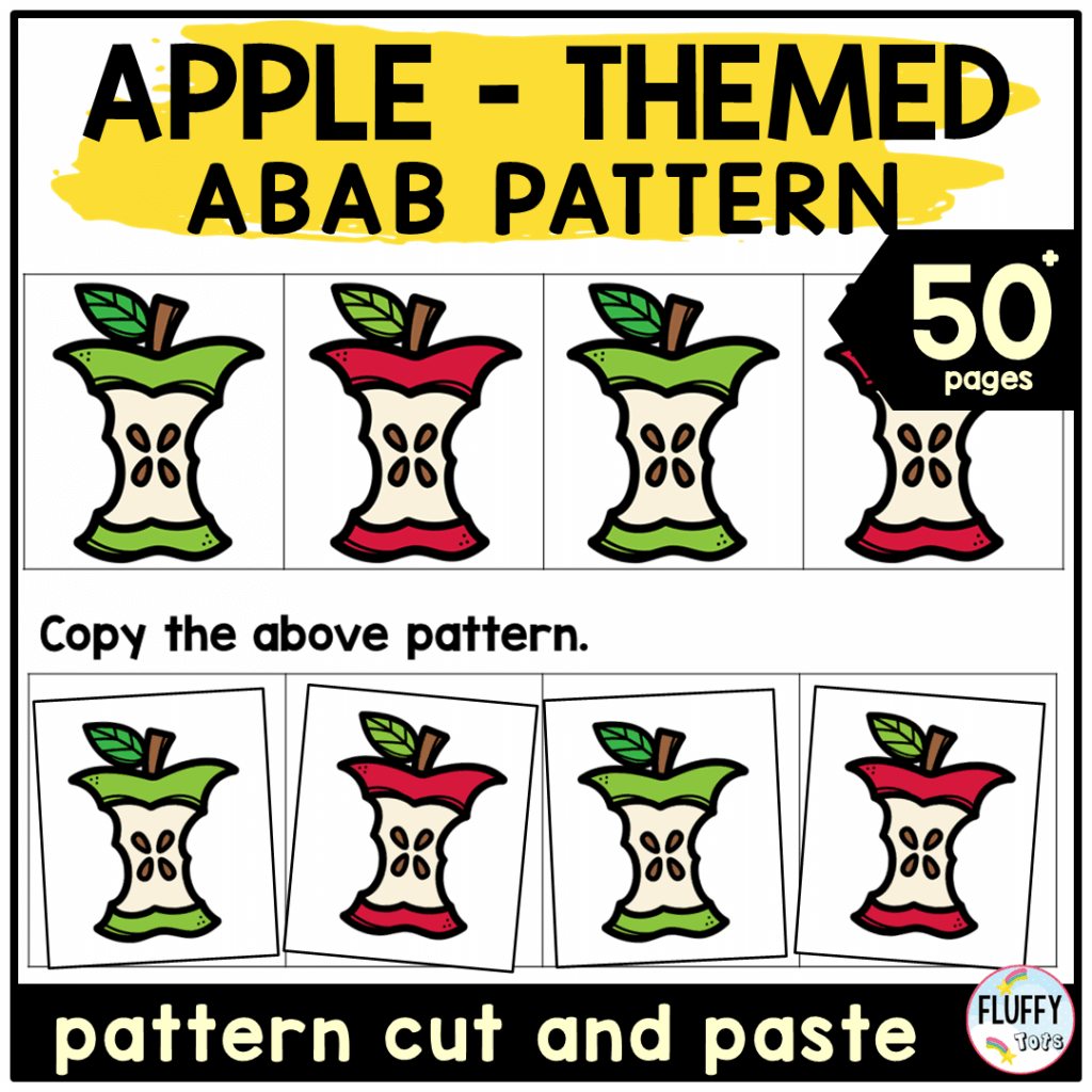 Apple Patterns Printables : FREE 4 ABAB Patterns 5 Apple Patterns Printables : FREE 4 ABAB Patterns 1
