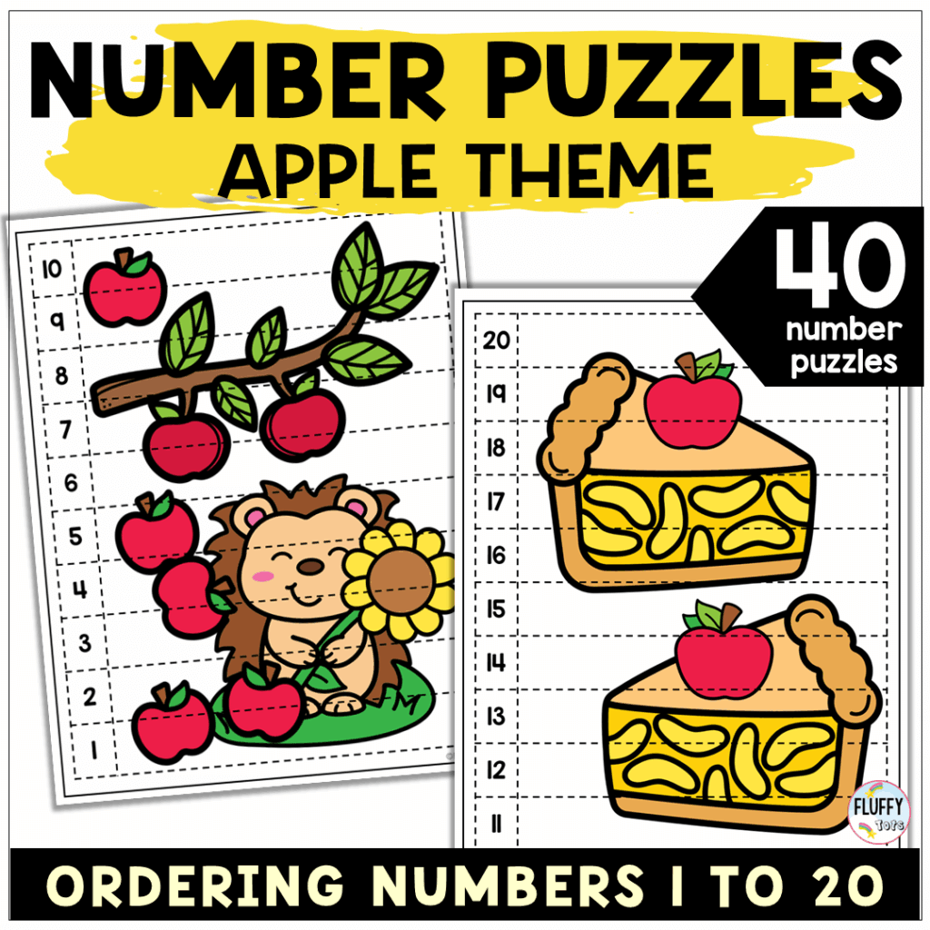 Apple Number Puzzles : FREE 5 Exciting Number Puzzles - FluffyTots