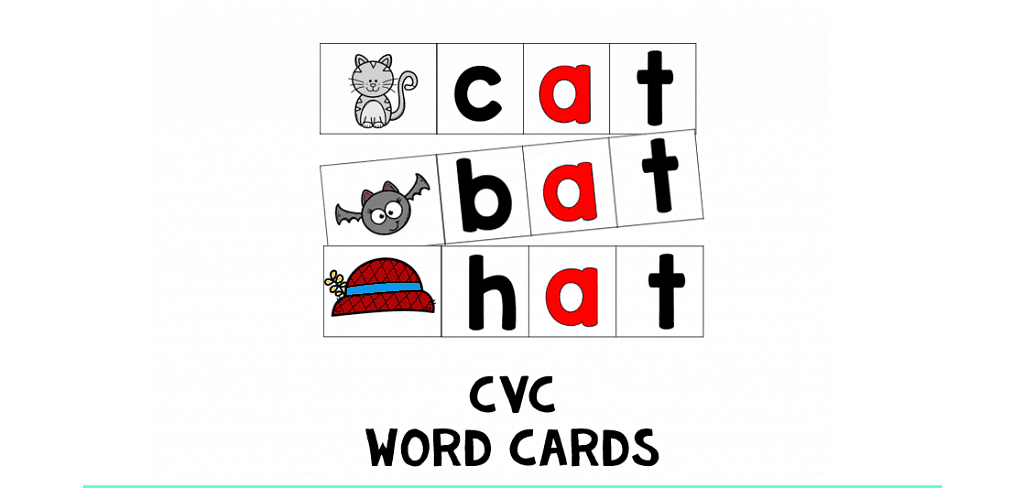 4 Simple Steps to How I Teach My Kids to Read at Home (no experience needed) 7 CVC Word Cards