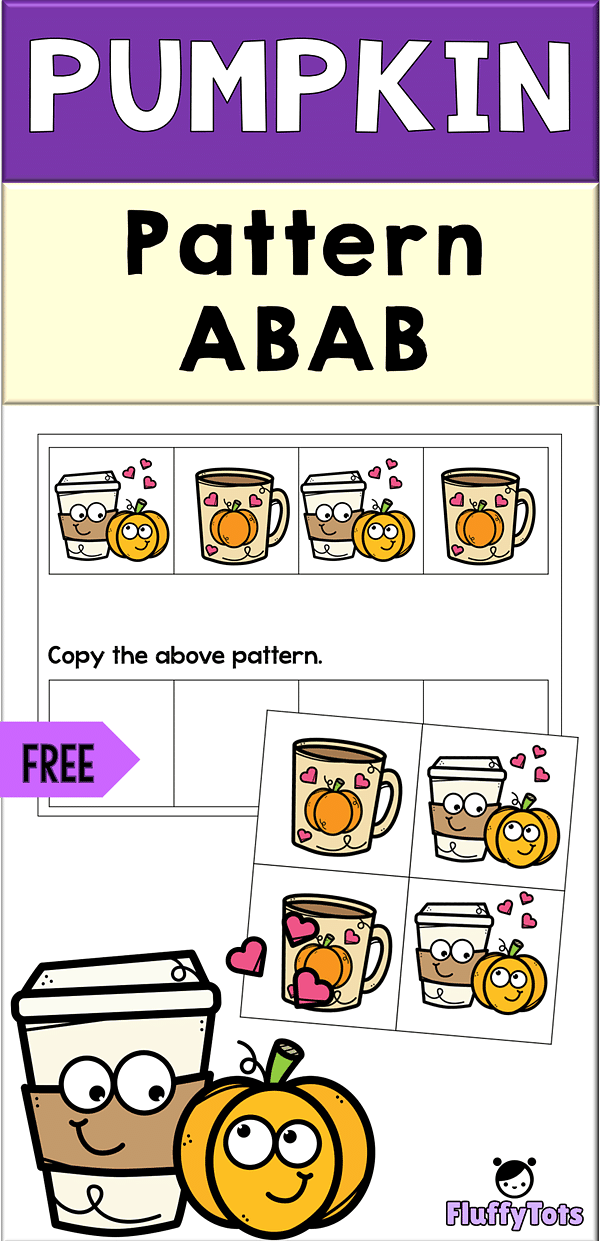 Pumpkin Pattern : FREE 1 Exciting ABAB Pattern 2 Pumpkin Pattern