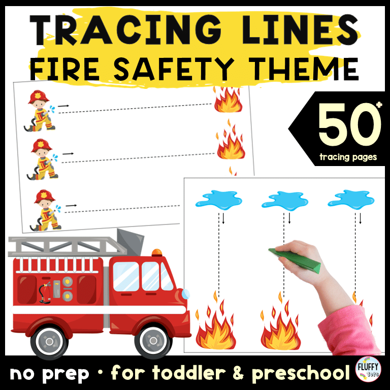 Firefighter Shape Tracing : FREE 3 Shapes to Be Traced 2