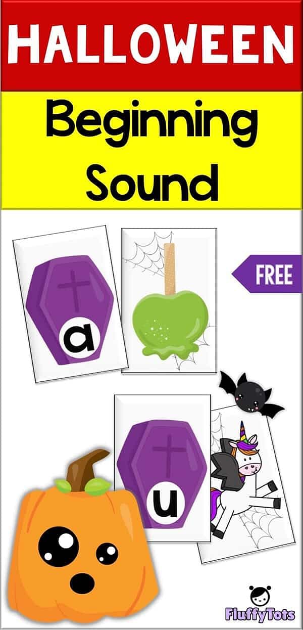 Halloween Beginning Sounds : FREE 26 Letters 2 Halloween Beginning Sound