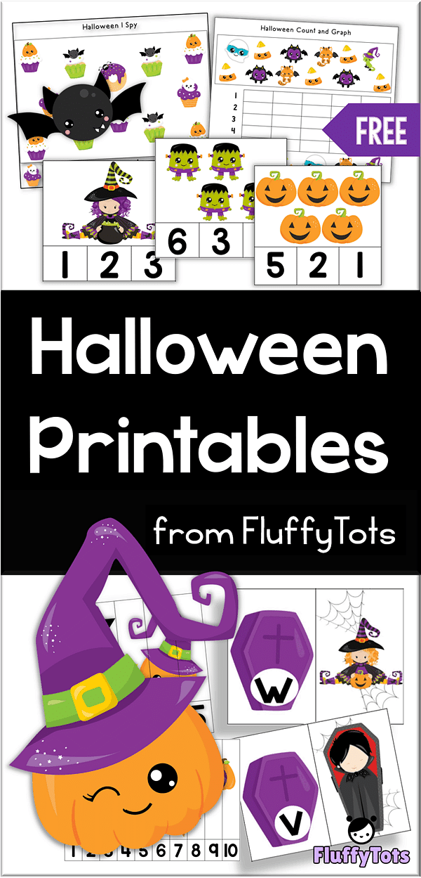 Halloween Printables : FREE 11 Printables for Toddlers and Preschoolers 2 Halloween Printables
