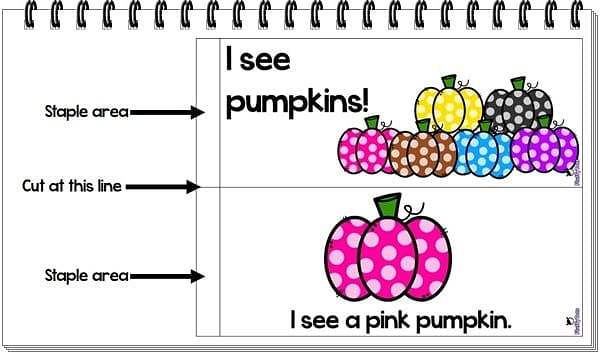 Pumpkin Color Emergent Reader : FREE 9 Color Words 3 Pumpkin Color Emergent Reader