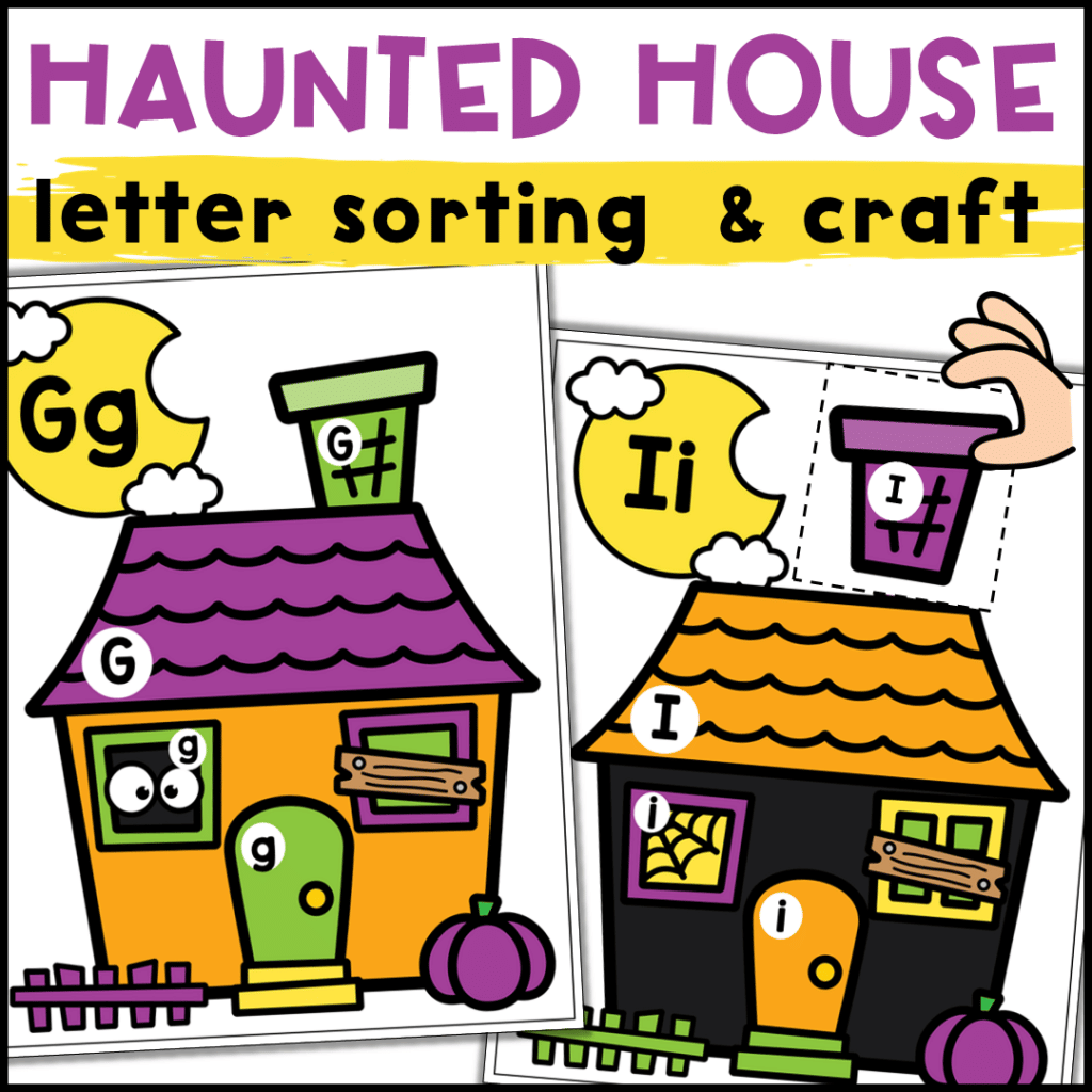 Halloween craft letter activities
