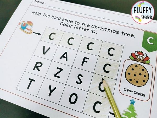 Christmas Letter Maze 