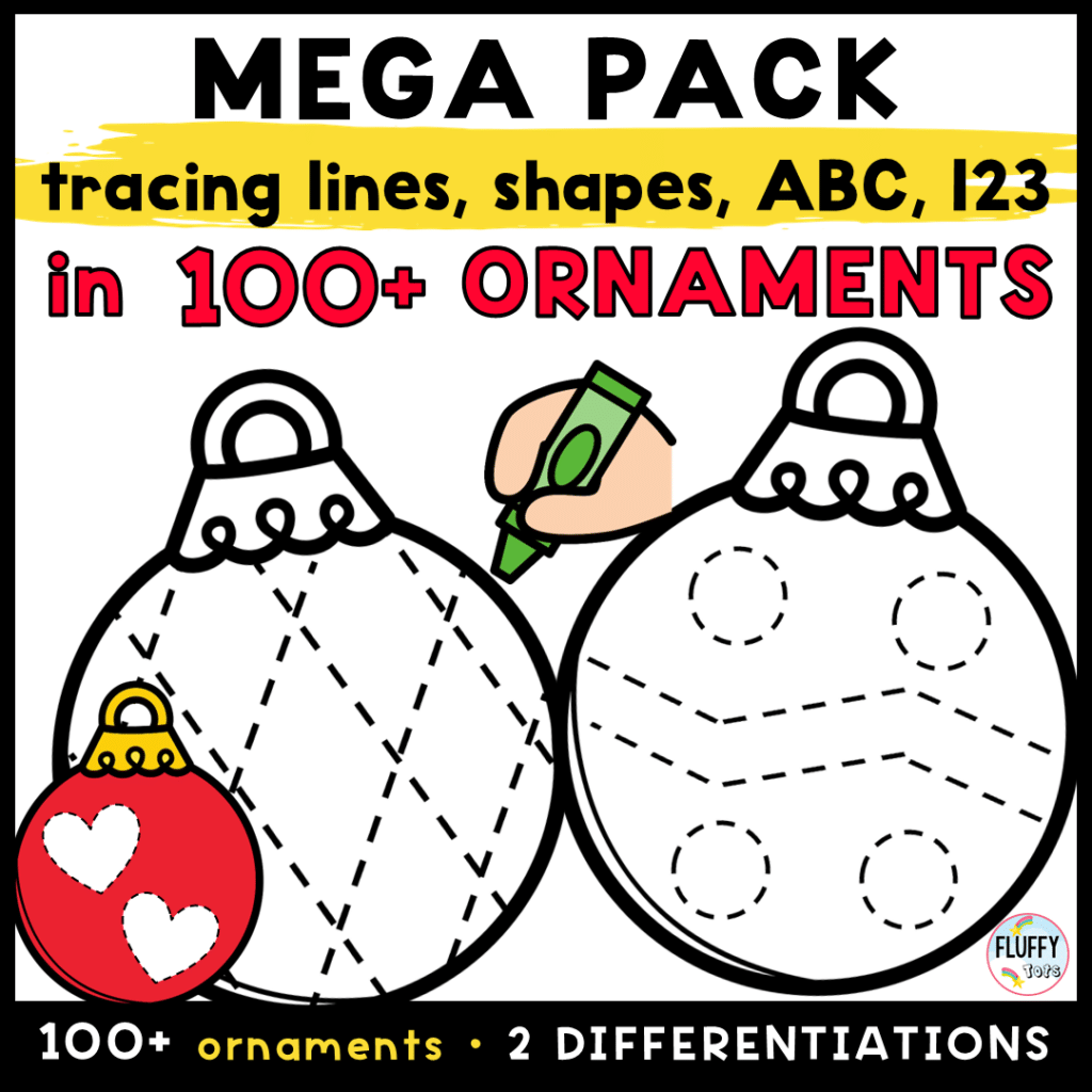 Christmas Ornaments Tracing Printables : FREE 6 Fun Tracing Ornaments 3 Christmas Ornaments Tracing Printables : FREE 6 Fun Tracing Ornaments 1