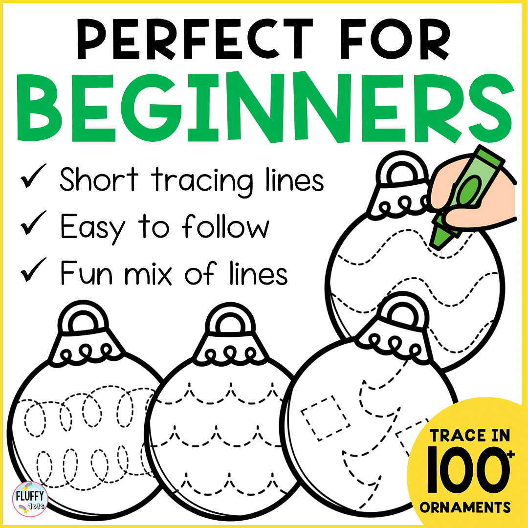 Christmas Ornaments Tracing Printables : FREE 6 Fun Tracing Ornaments 2 Christmas holiday ornaments tracing