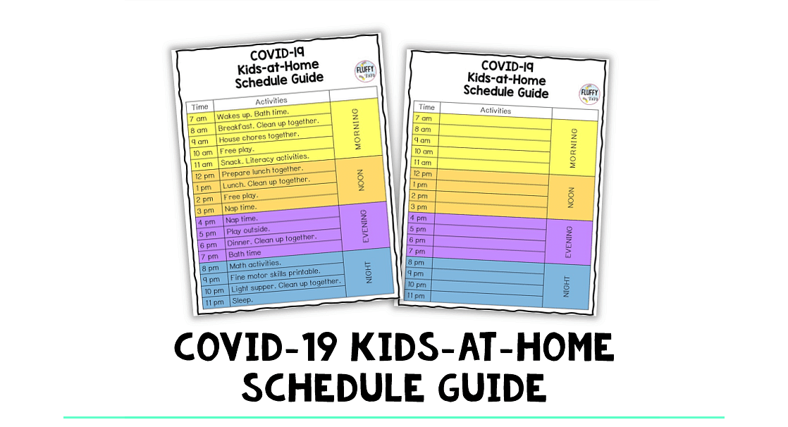 KIDS HOME SCHEDULE COVID19