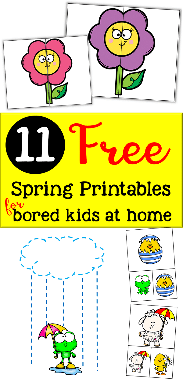 spring printables for preschool to keep kids busy