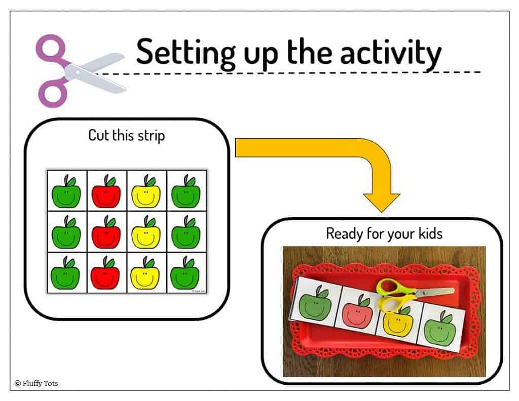 Cutting Strips for Toddlers. Free 3 Apple Cutting Strips 4 Cutting Strips for Toddlers. Free 3 Apple Cutting Strips 4