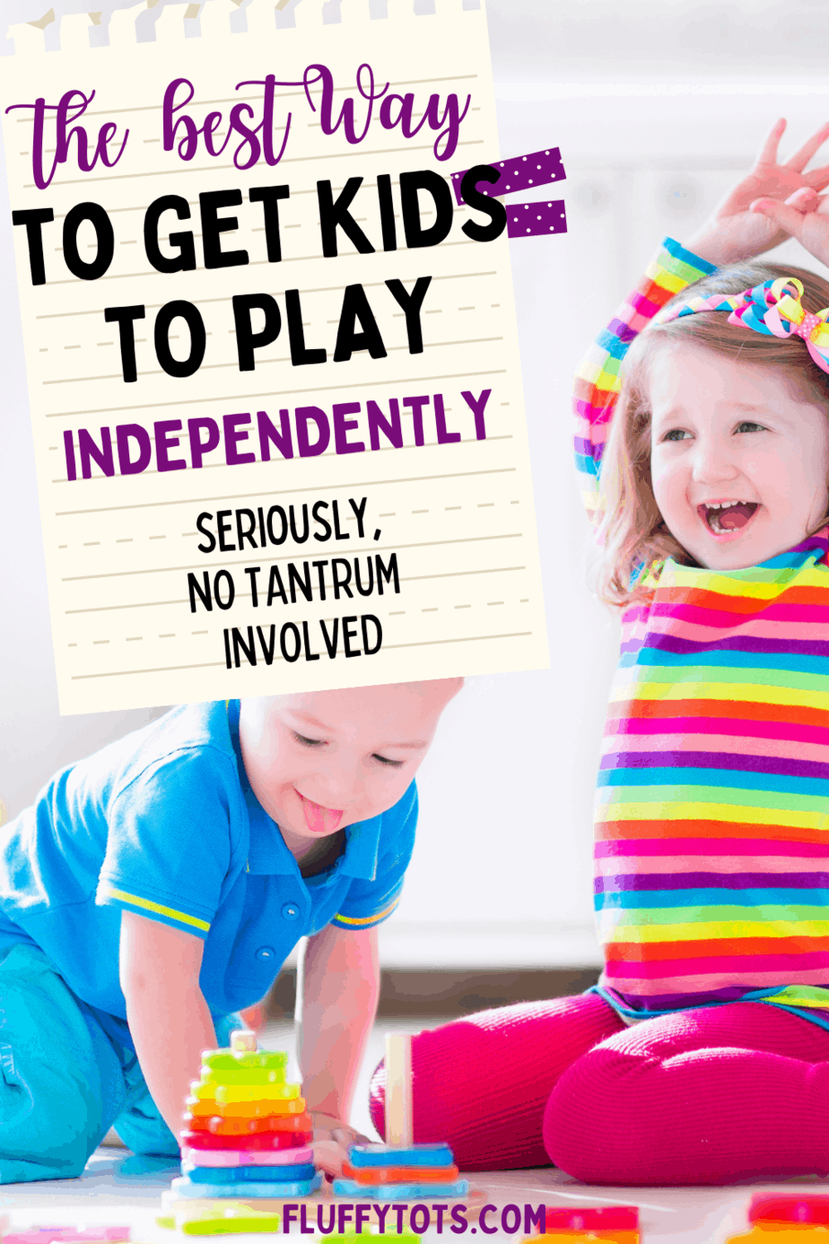 How to Get Your Kids to Play Independently without you having mom guilt ...