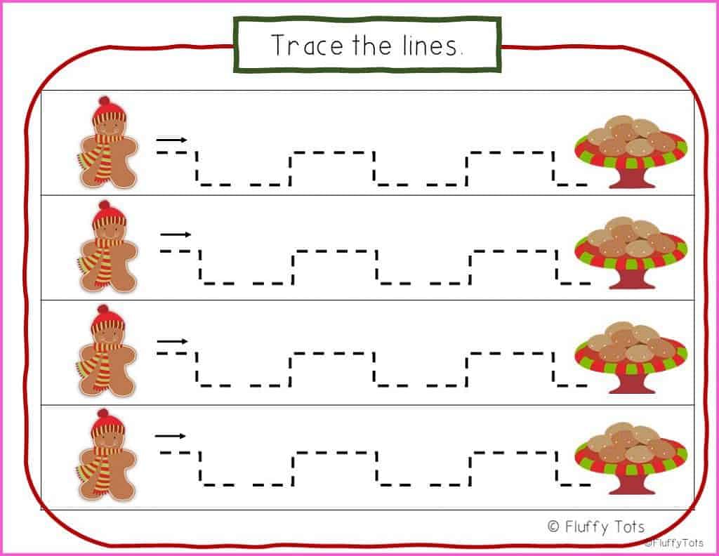 Pre Writing Tracing Printables for preschool and kindergarten 8 pre writing tracing practice kindergarten preschool