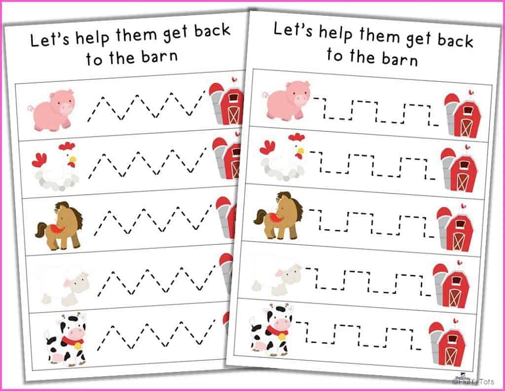 Pre Writing Tracing Printables for preschool and kindergarten 5 preschool pre writing tracing