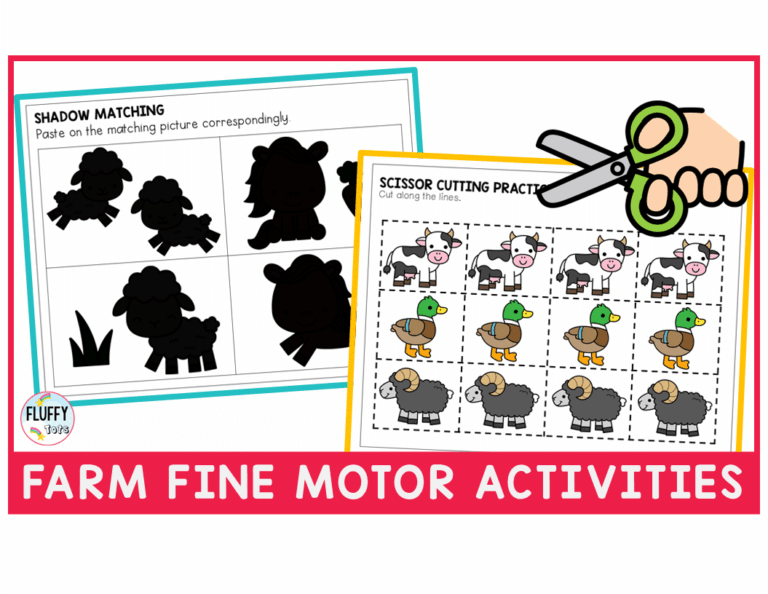 farm preschool worksheet