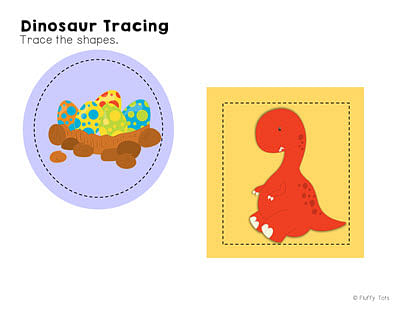 Free Dinosaur Tracing Printables for Kids 3 Free Dinosaur Tracing Printables for Kids 3