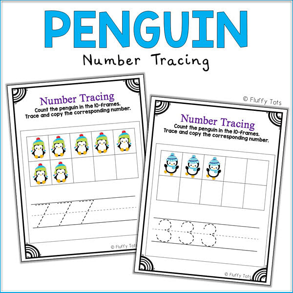 Penguin Math Activities for Preschoolers : Exciting 10 Activities 9 penguin counting printable preschool
