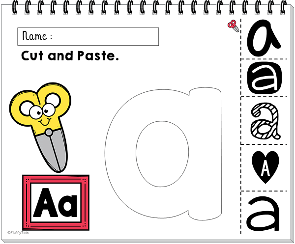 Easy Letter A Activities : 3 Beginning Sounds Cut and Paste 3 Beginning Sounds Cut and paste