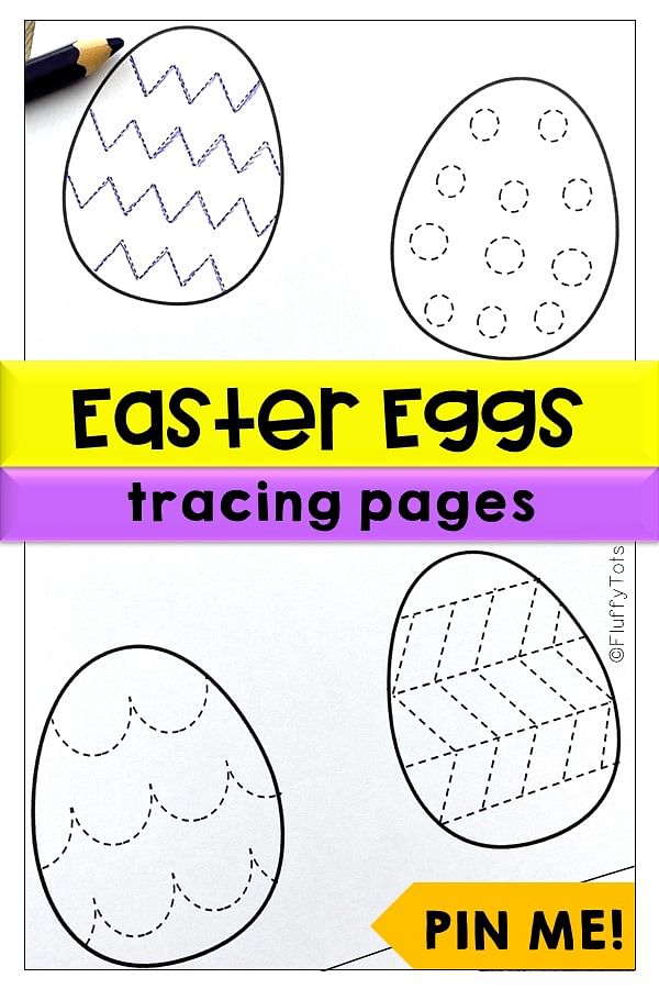 60+ Crazy Fun Easter Egg Printable Tracing Pages 2 easter egg tracing printable