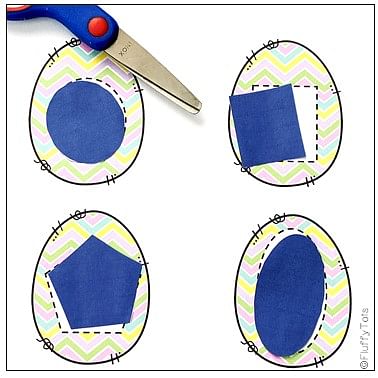 Fun Easter Egg Printable Shape Sorting Activity 5 Easter egg printable activities