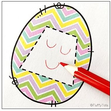 Fun Easter Egg Printable Shape Sorting Activity 7 Easter egg printable for preschoolers activities