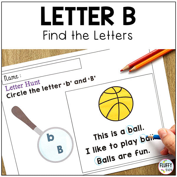 4 Easy Letter B Worksheets Activities for Preschool and Kindergarten 4 Letter B worksheets