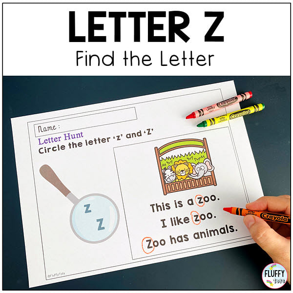4 Easy Letter Z Worksheets Activities for Preschool and Kindergarten 4 Letter Z worksheets