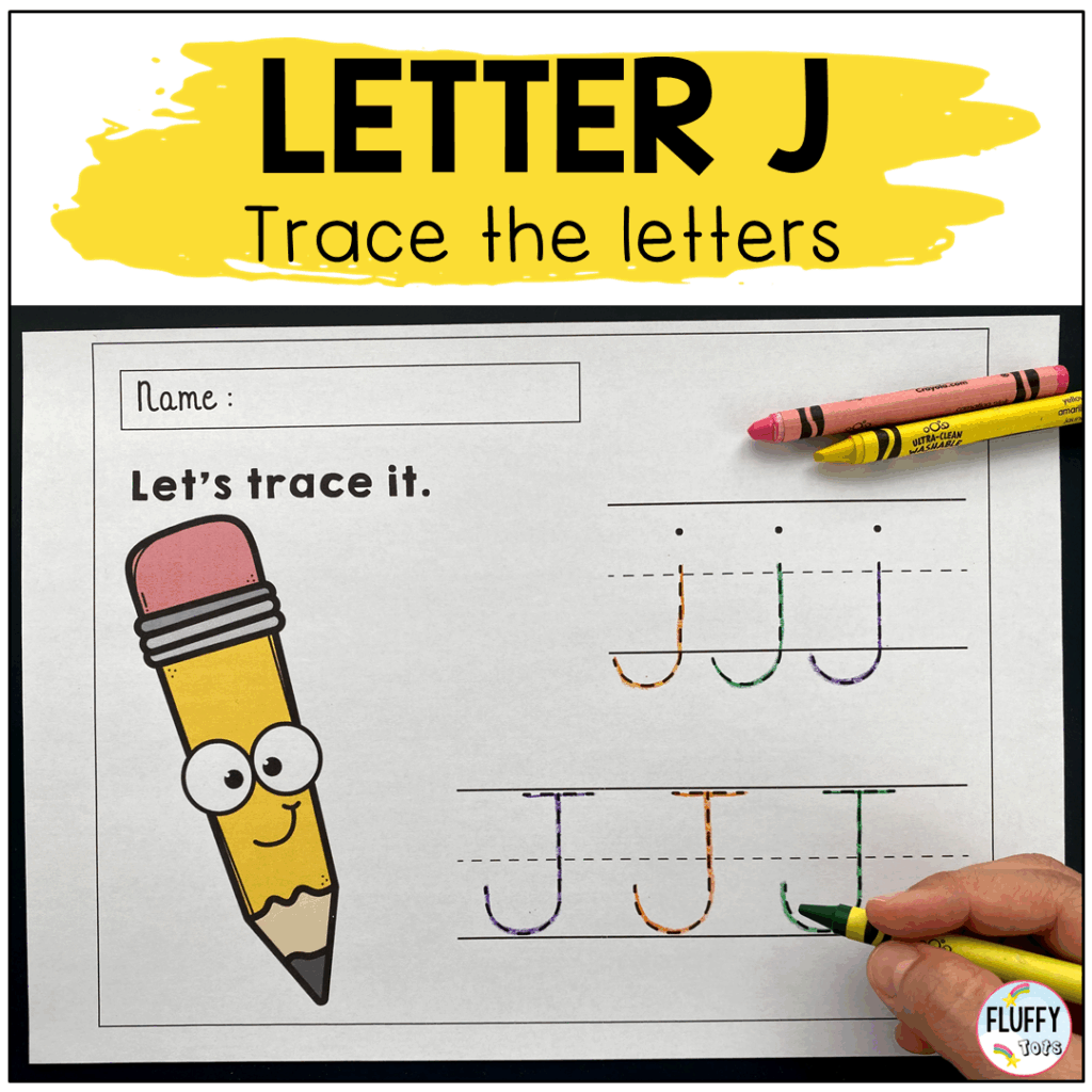 letter j worksheet for preschool and kindergarten