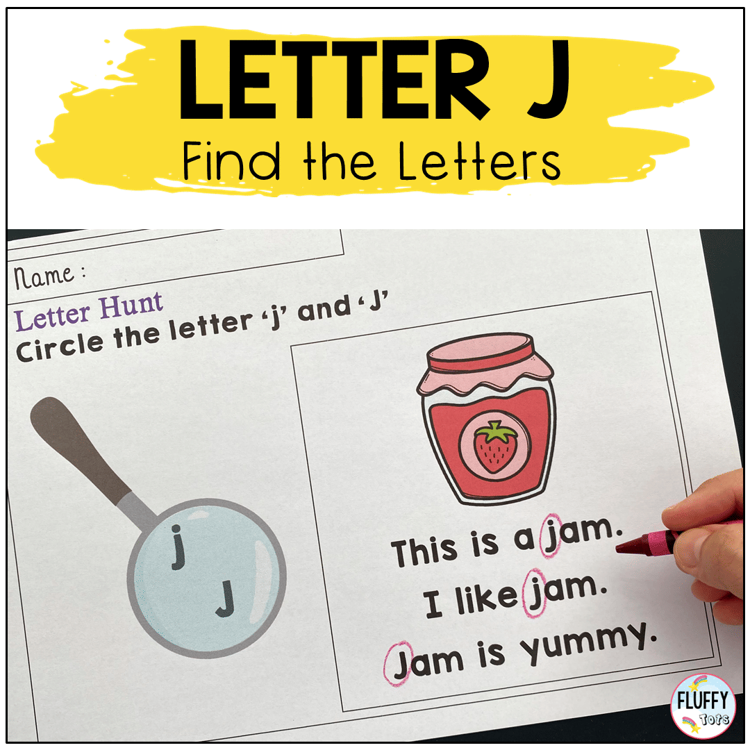 letter J worksheet activities