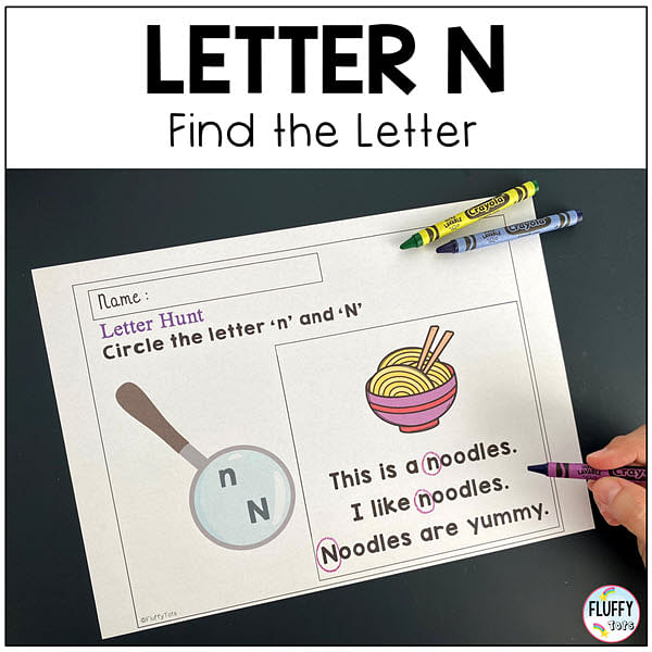 4 Easy Letter N Worksheets Activities for Early Learners 4 Letter N worksheets