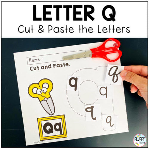 4 Easy Letter Q Worksheets Activities for Early Learners - FluffyTots