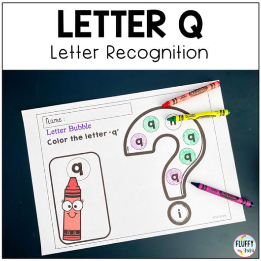 4 Easy Letter Q Worksheets Activities for Early Learners - FluffyTots