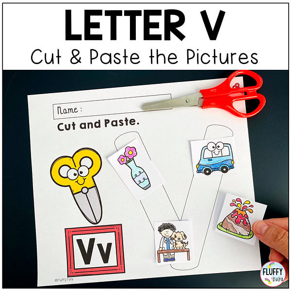 4 Easy Letter V Worksheets Activities for Preschool and Kindergarten 1 Letter V worksheets