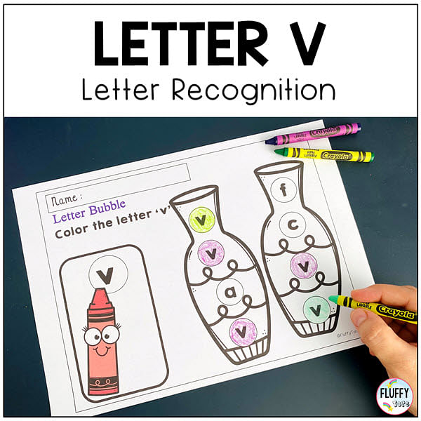 4 Easy Letter V Worksheets Activities for Preschool and Kindergarten 2 Letter V worksheets