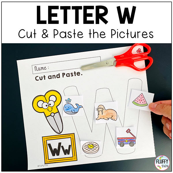 Letter W worksheets