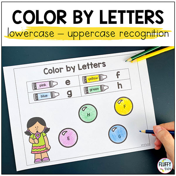 25 Pages Fun Summer Color by Code 4 color by letters
