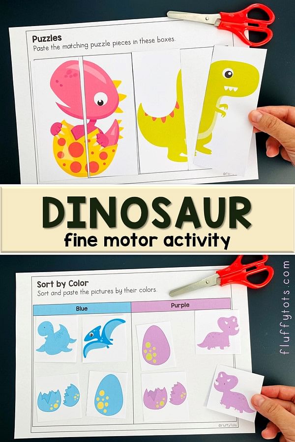 Dinosaur Printables for Preschool and Kindergarten: 60+ Fun Pages 2 Dinosaur Printables for Preschool and Kindergarten: 60+ Fun Pages 1