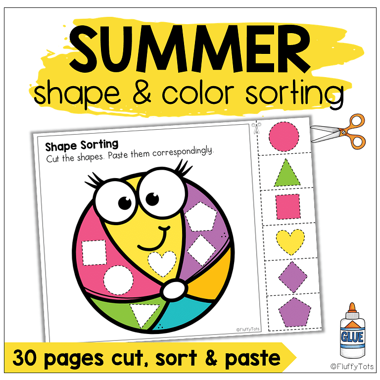 Fun Ocean Animals Shape Sorting 1