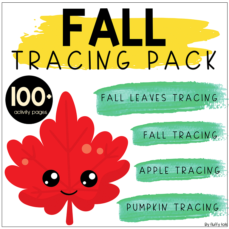 fall tracing preschool activities