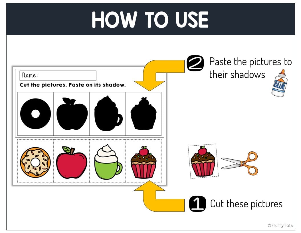 30+ Pages Easy to Use Fall Shadow Matching for Preschool and Toddler ...